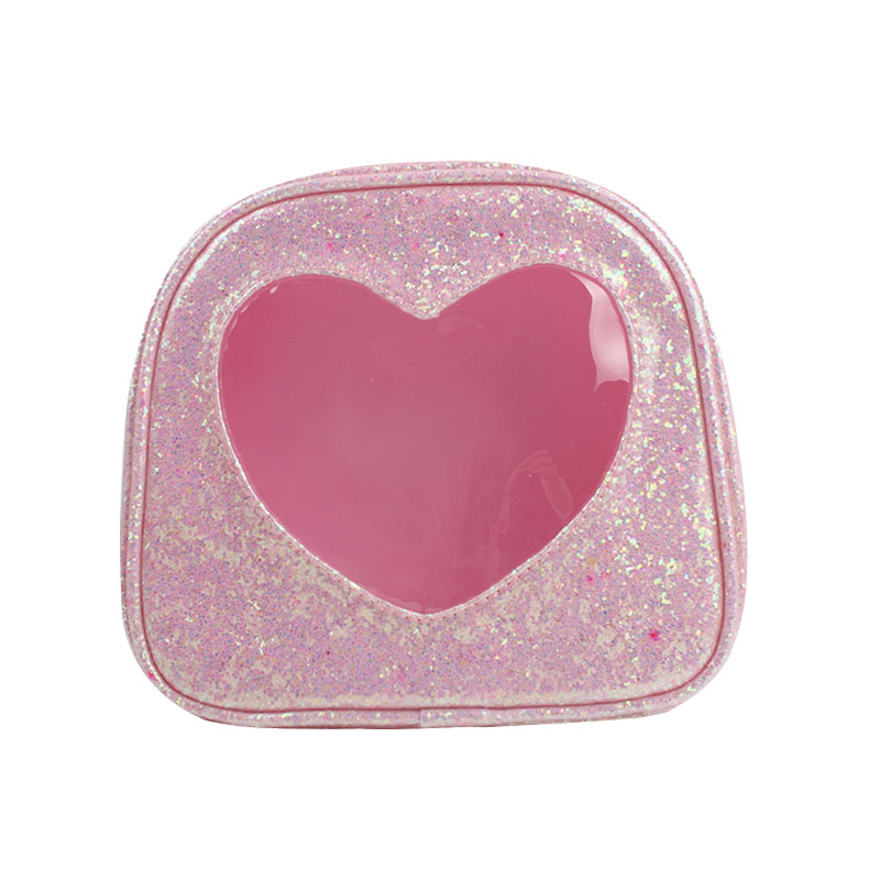 Mini Cosmetic Bags Lovely Girl Heart Shaped Makeup Bags