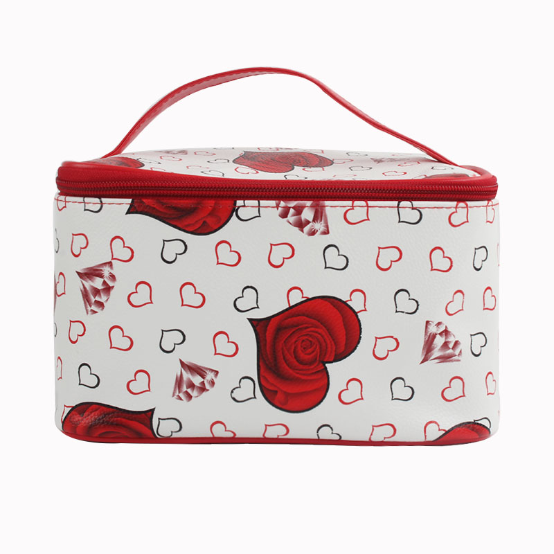 Fashion Printed Cosmetic Bag Top Super PU Makeup Bag With Zipper