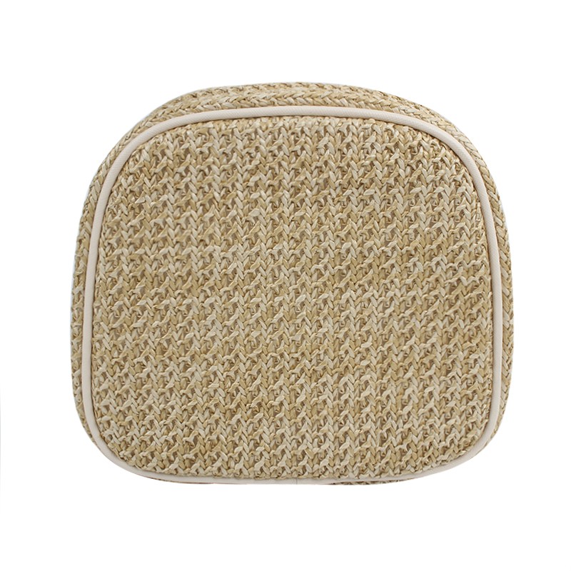 Handwoven rattan material Eco friendly loveing heart cosmeic bag set