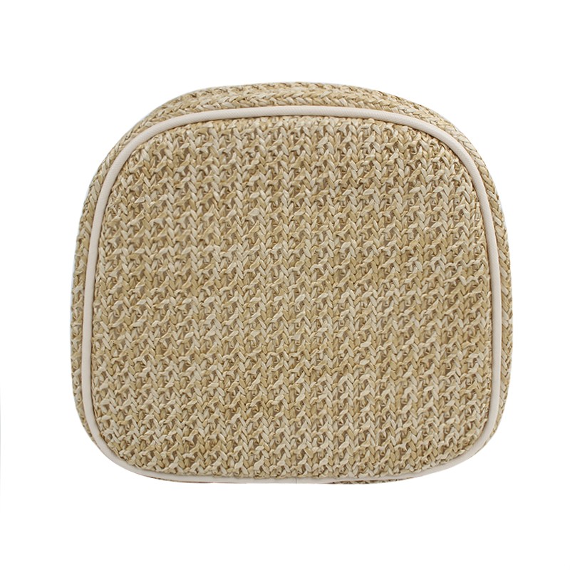 Handwoven rattan material Eco friendly loveing heart cosmeic bag set