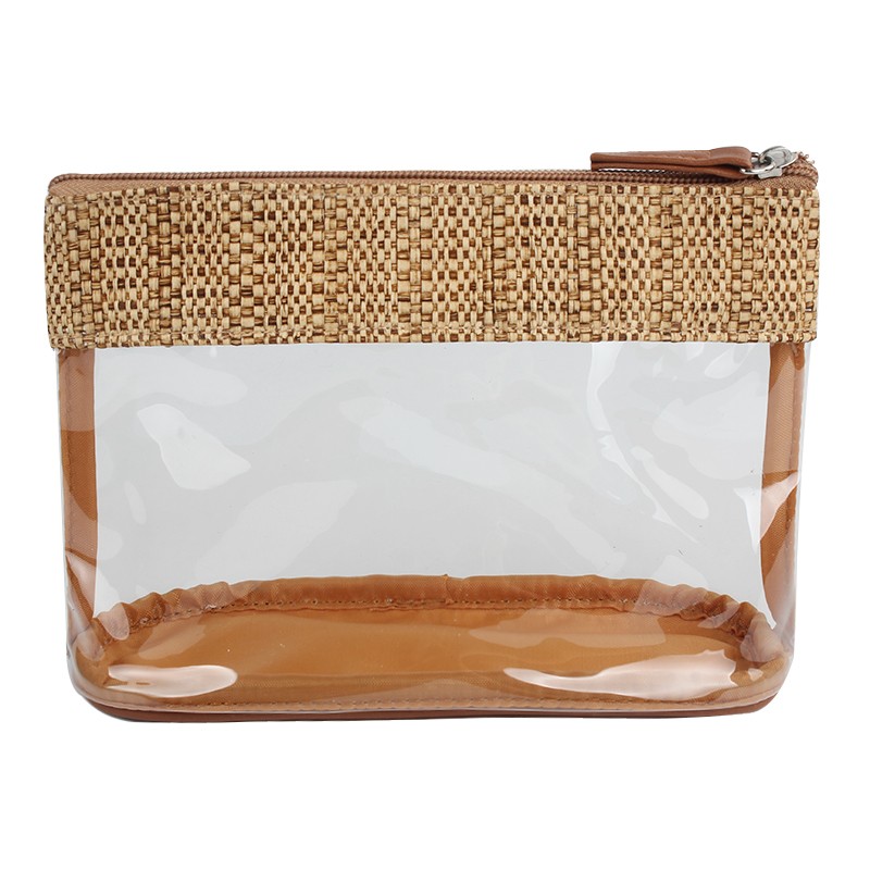 2020 Fashion Eco Friendly Straw Cosmetic Bag Suit High Exquisite Craft Women Travel Makeup Bag