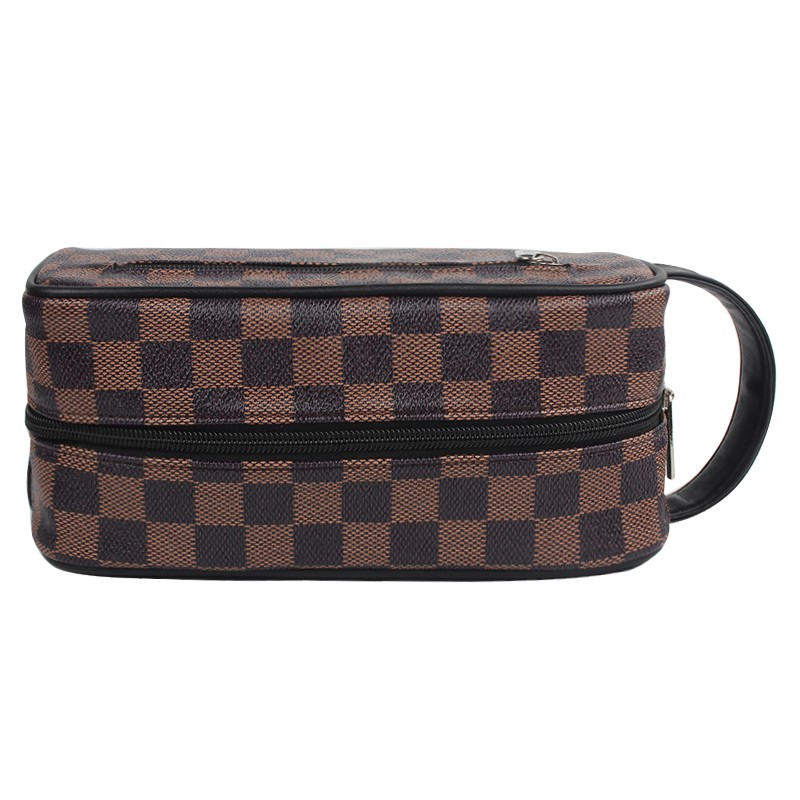 New fashion organizer travel leather bag men toiletry kit