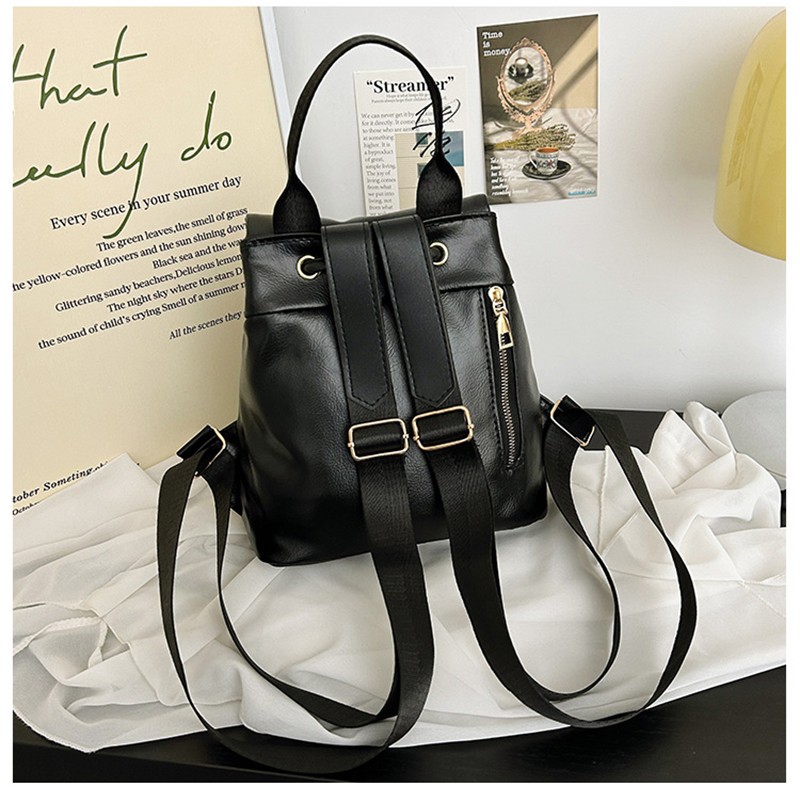 MEL JUN Retro Fashion Double Shoulder Bag for Women - Unique Design with Drawstring Cover for Commuting Ladies with Multiple Pockets MEL JUN Retro Fashion Double Shoulder Bag for Women - Unique Design with Drawstring Cover for Commuting Ladies with Multiple Pockets