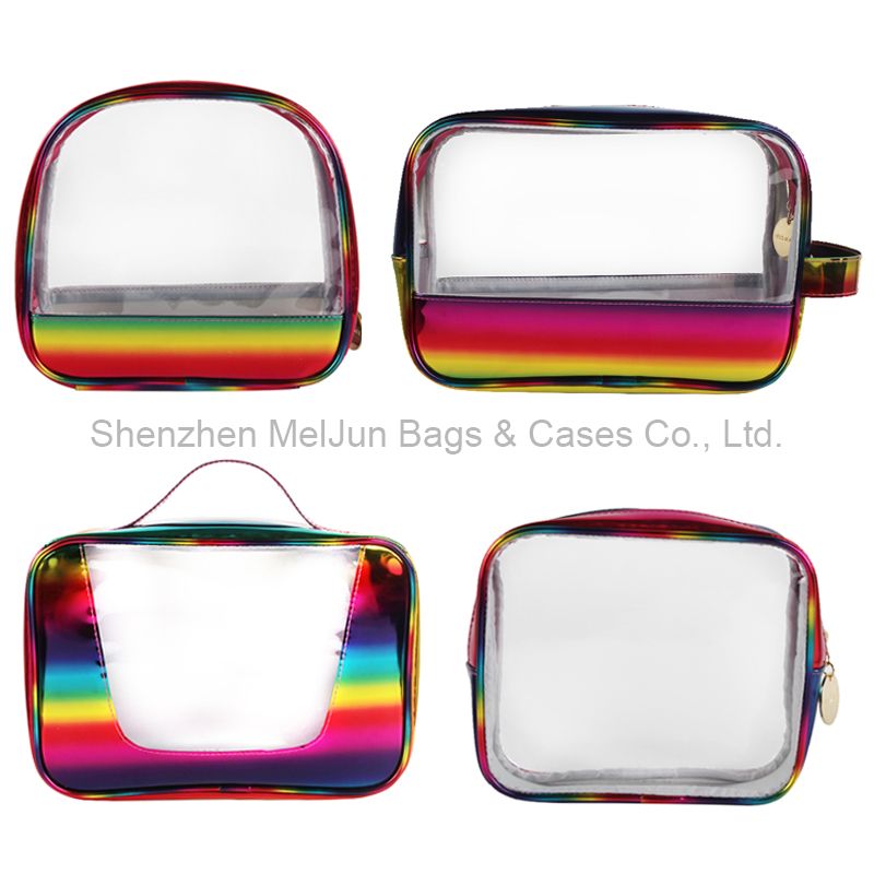 High Quality Soft TPU Cosmetic Bag Fashion Girl Travel Essential  Mini Makeup Pouches