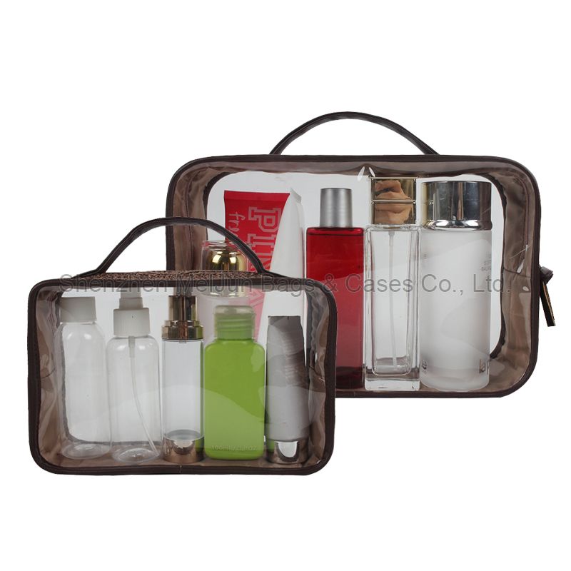 BSCI Sedex Factory Promotional Eco Friendly Linen Handle Makeup Bag 