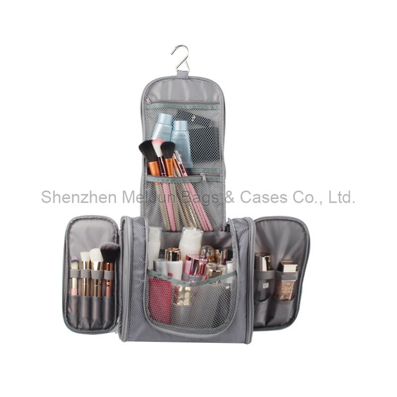 Professional Manufacturer Large Cosmetic Bag High Quality Pothook Hang Toiletry Travel Makeup Bag 