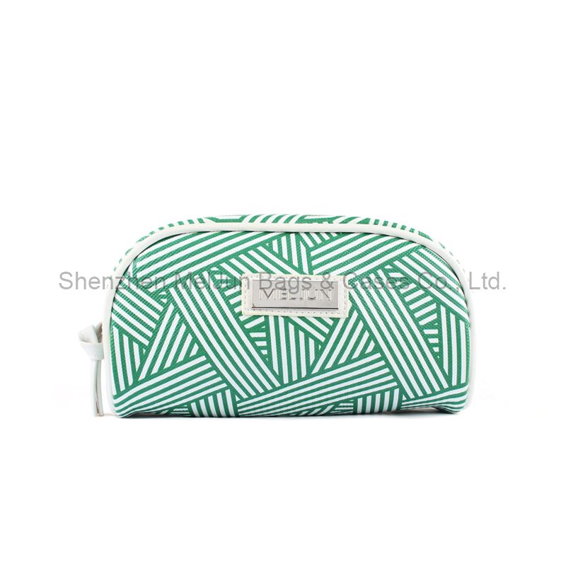 Fashion Houndstooth pattern soft PU small portable cosmetic makeup pouch bag 