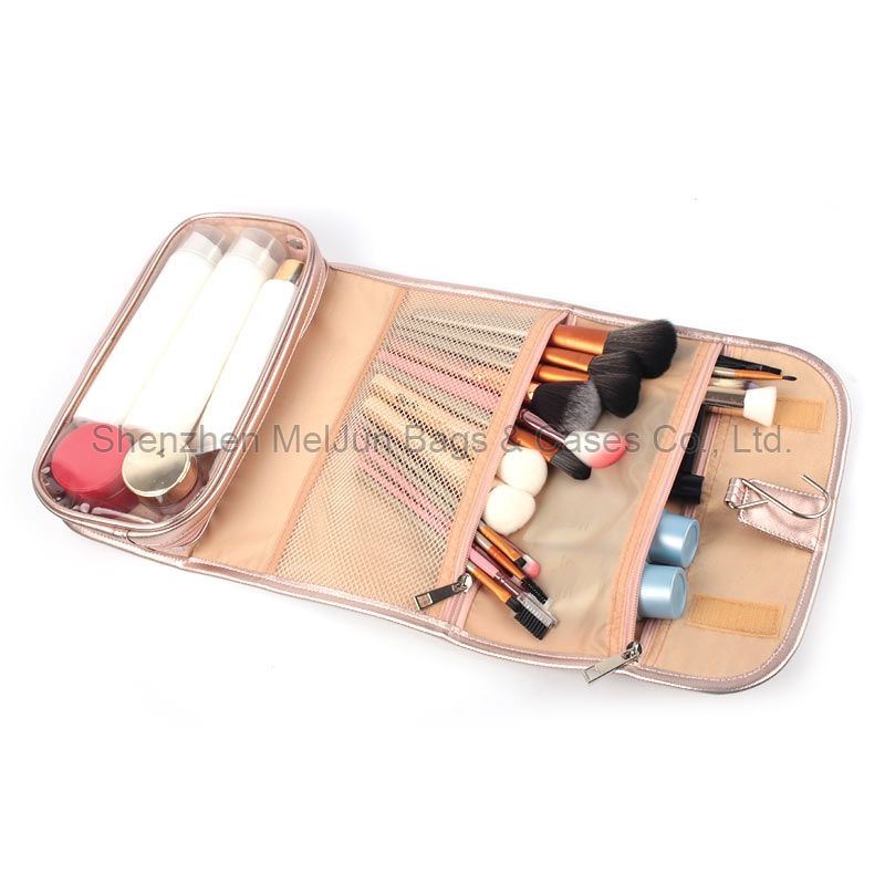 Portable Makeup brushes Receive bags Soft leather Brushes holder 