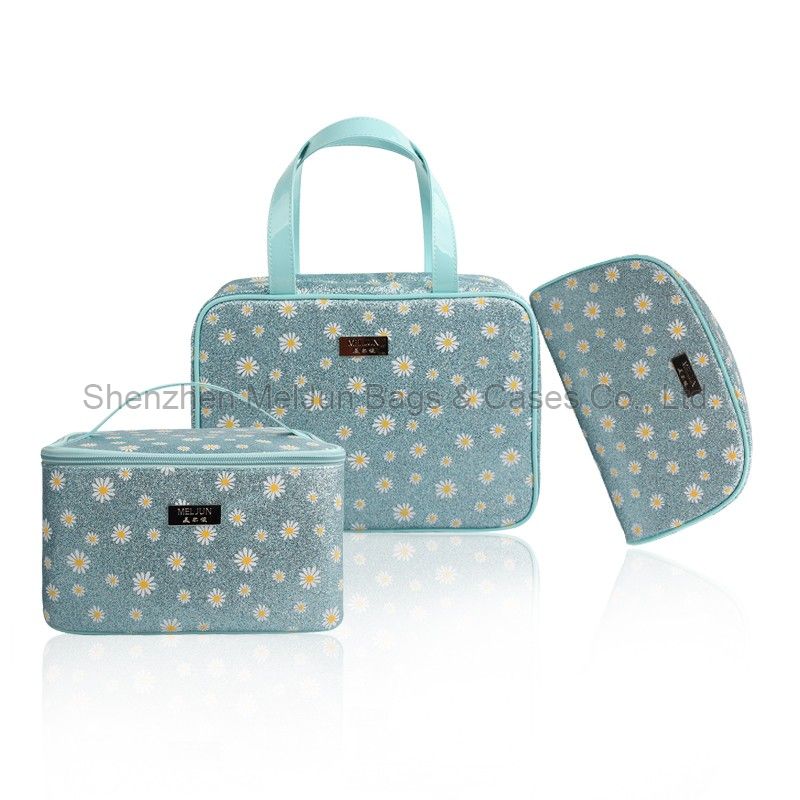 Hot Sale Fashion Logo Customized Professional Travel Women Makeup Cosmetic Bag With Zipper