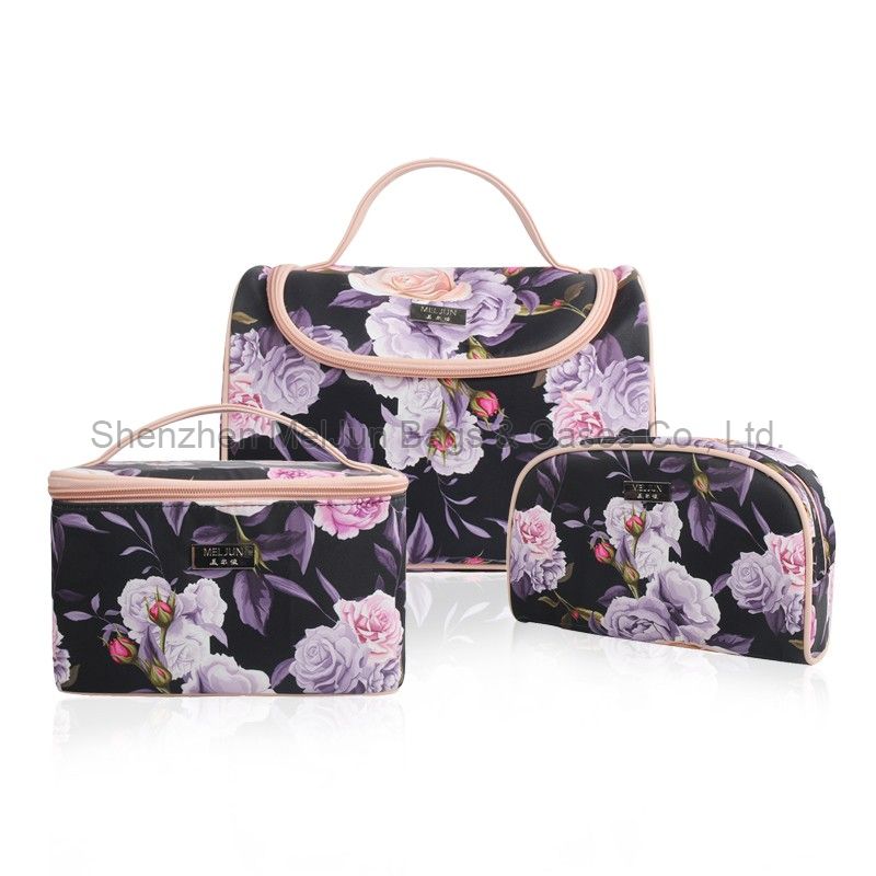 2020 Fashion Cosmetic bag speedy makeup bag pre order ladies mini  flower Cosmetic bag for female