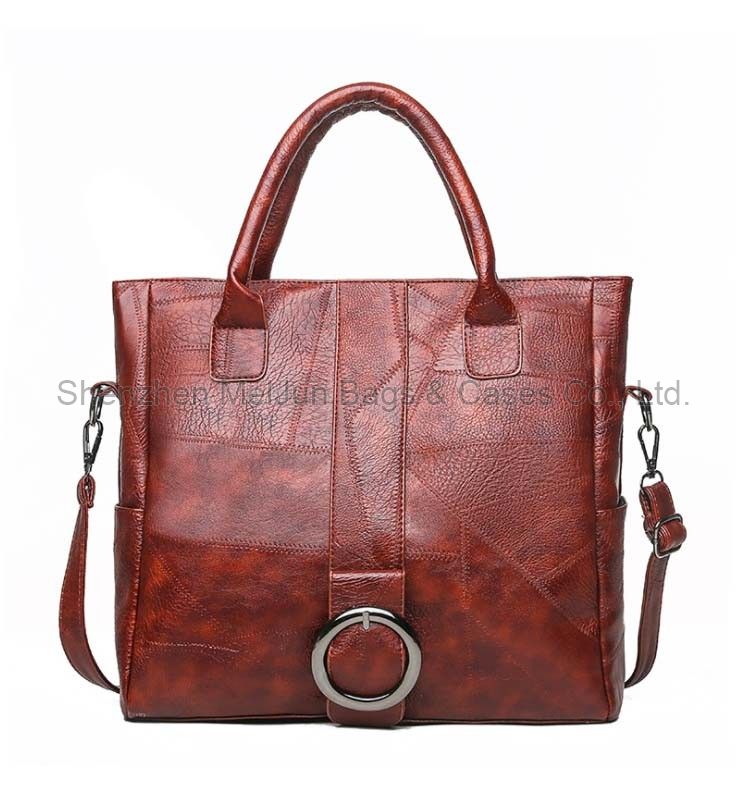 Wholesale lady PU women leather handbag Fashion ladies shoulder made in China manufacturer