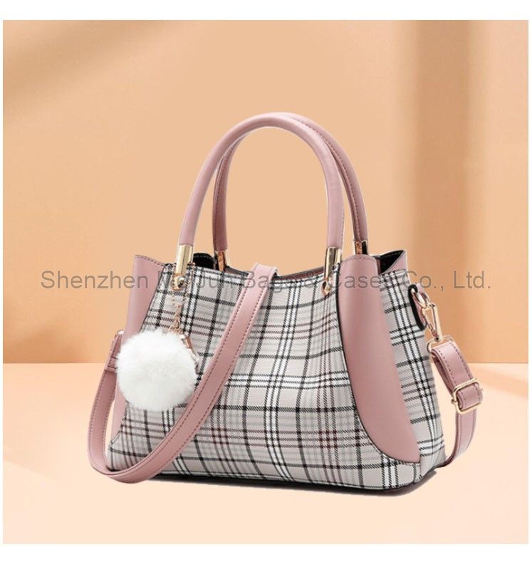 Cute girl Pink PU handbag fashion shoulder bag tote bucket bag 2020 hot selling