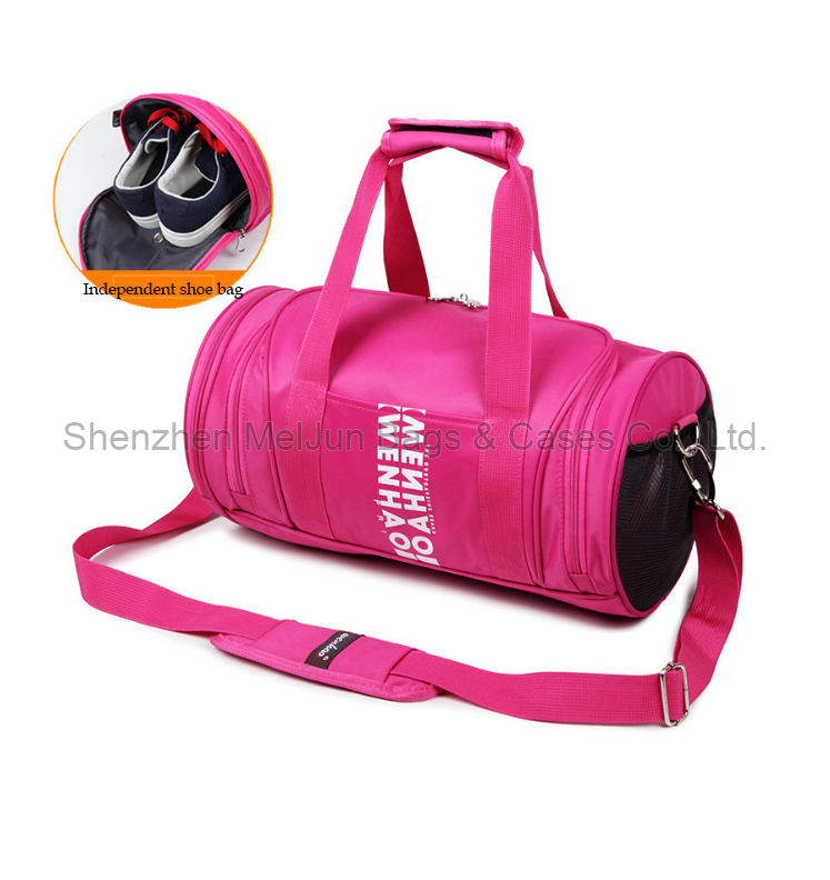 Custom Classic Girl Duffle Bag Pink Travel Bag Hand Dance Bag For Girl