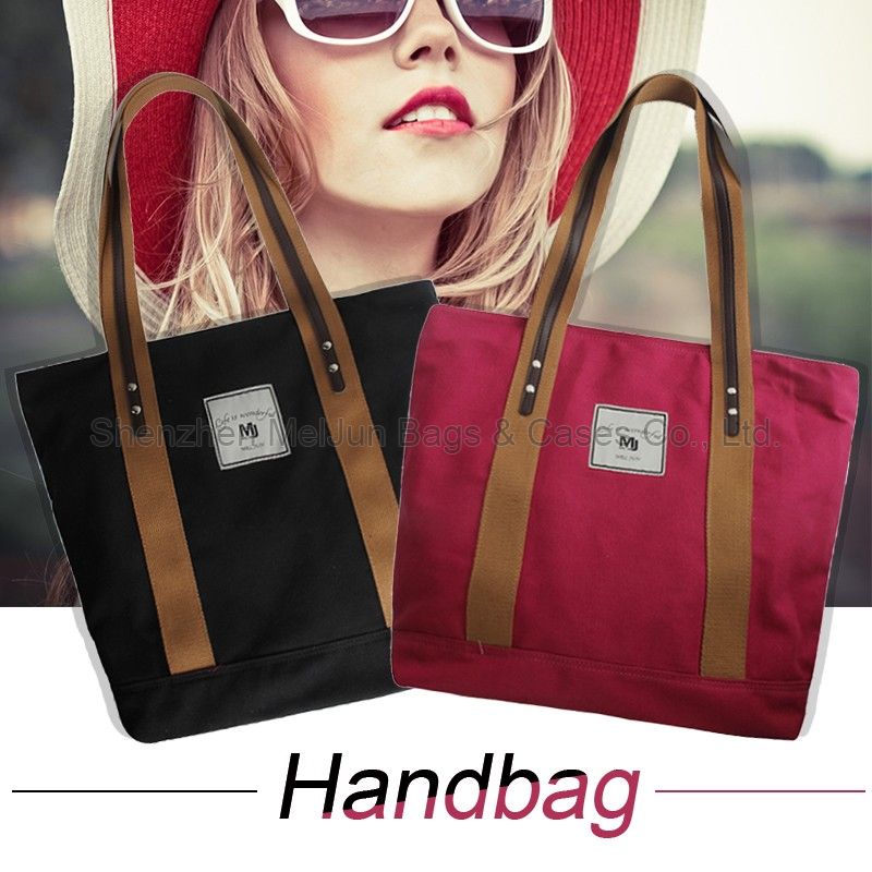 Fashion Lady Fabric handbag portable for shopping 