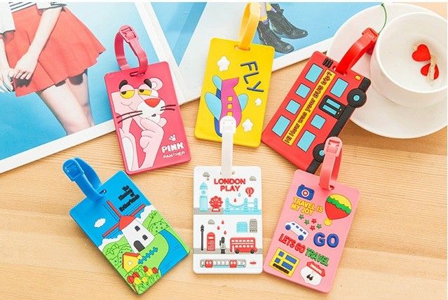Silicone luggage tag travel tag environment-friendly Silicone soft plastic luggage tag factory customized tag dripping luggage tag