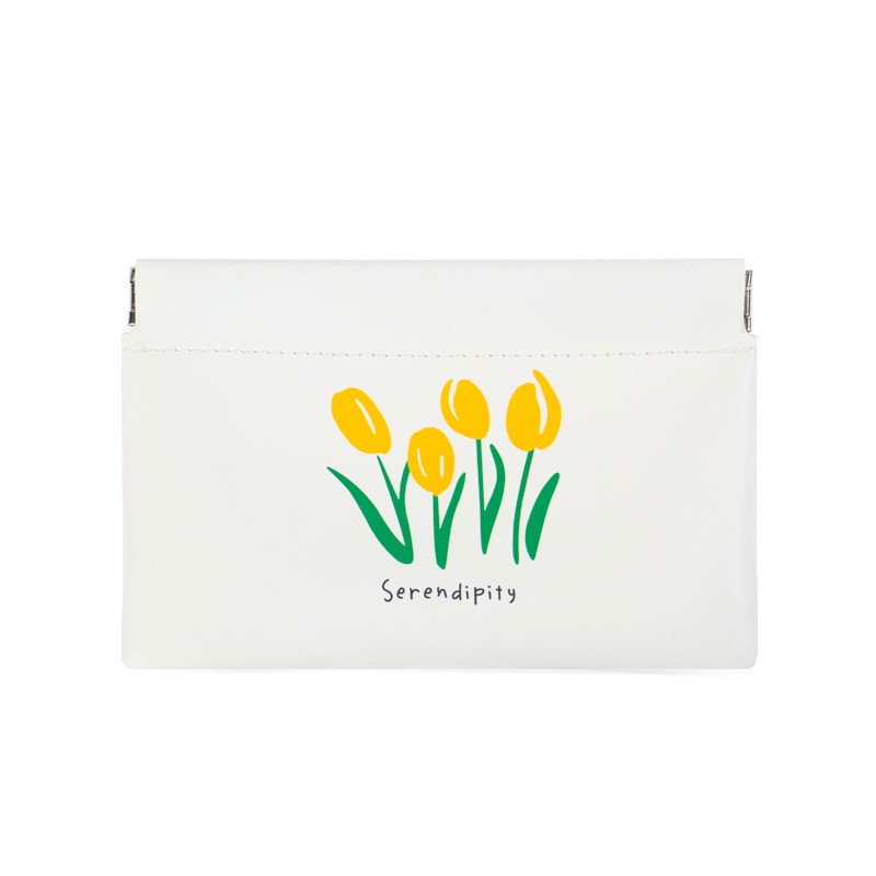 MEL JUN Small fresh storage bag automatically closes the red envelope at the mouth of the large capacity carry-on makeup bag