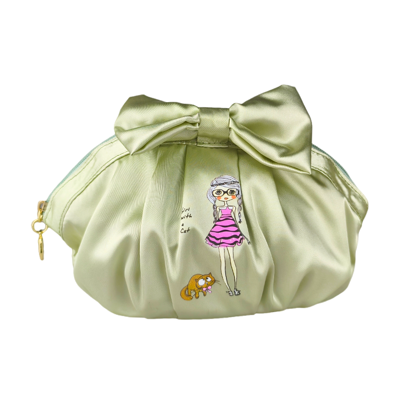 MEL JUN's new cute girl style makeup bag Multi-functional storage convenient handbag