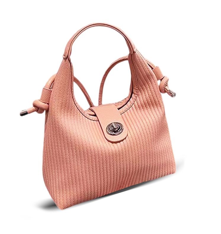 MEL JUN Senior sense retro Maillard hand bag bag female 2023 new fashion autumn and winter shoulder bag crossbody bucket bag