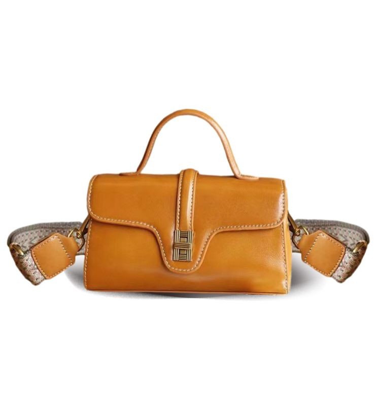 MEL JUN The new niche original high-grade women's bag light luxury retro Cambridge hand crossbody bag fashion everything