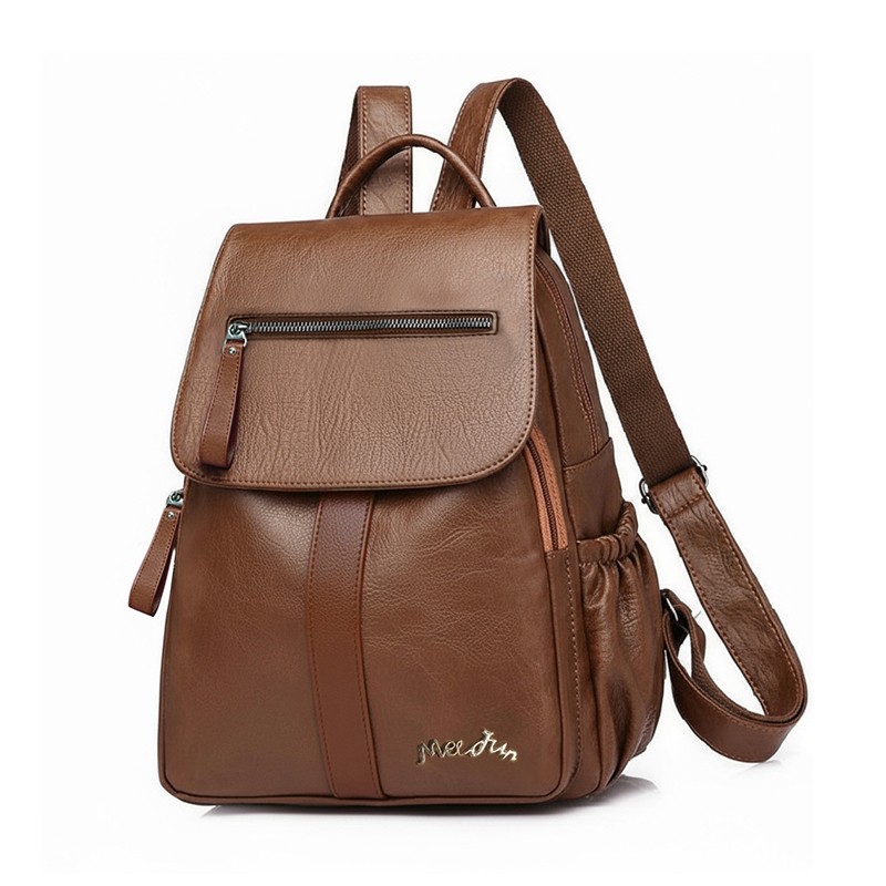 MEL JUN Simple and Stylish Dual-Shoulder Backpack - Fashionable Commuting and Casual Women's Backpack - Large Capacity Practical Model - Comfortable Dual-Shoulder Backpack