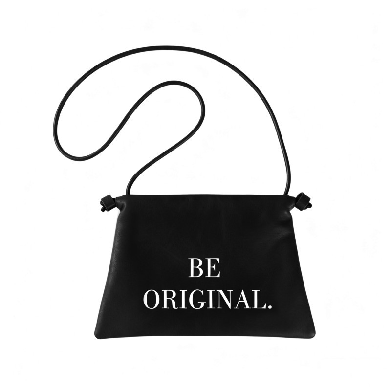 MEL JUN 【BE ORIGINAL series】Rarely-seen design drawstring bucket bag in vintage brown / classic black soft leather. Women's crossbody bag. Versatile shoulder bag.