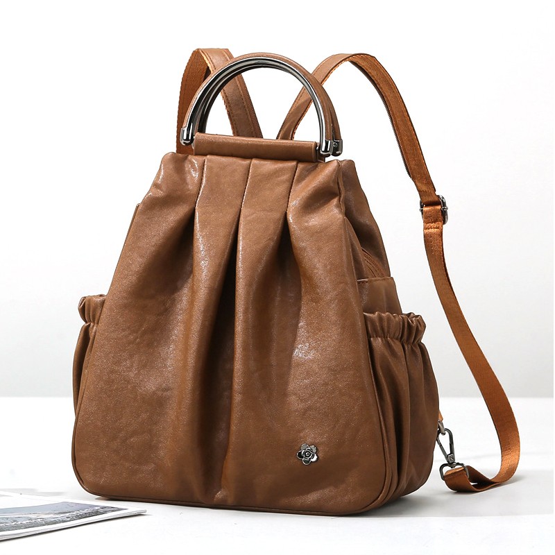 MEL JUN Casual Multi-functional Duffel Bag for Women - 2025 New Style Fashion Premium Quality Travel Backpack for Office Commuting and Daily Use - PU Backpack