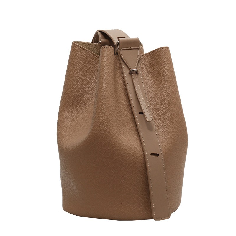 MEL JUN - Simple and Elegant Style, Luxury Lightweight Bucket Bag, PU Material, Compact and Large Capacity Women's Bag