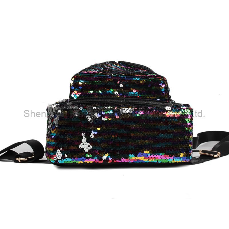 Gold Supplier Fashion Shinny Sequin Girl Backpack Custom Logo Kids School Bag