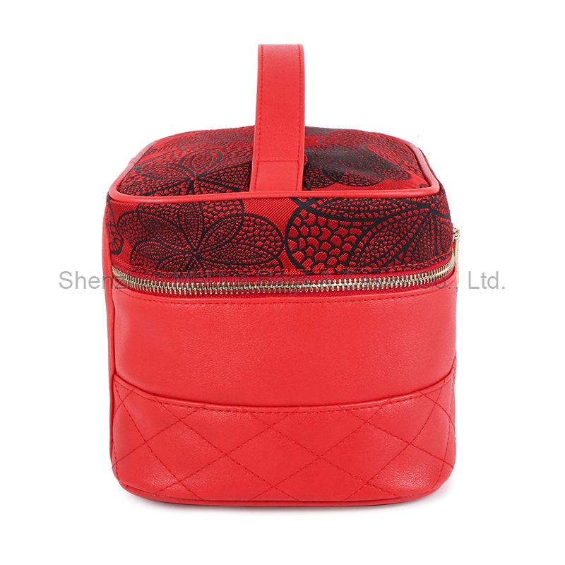 Multifunctional Women Toiletry Travel Bag Fashion Chinese Classics Red Ladies Cosmetic Bag Case