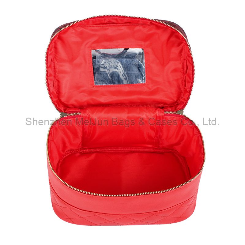 Multifunctional Women Toiletry Travel Bag Fashion Chinese Classics Red Ladies Cosmetic Bag Case