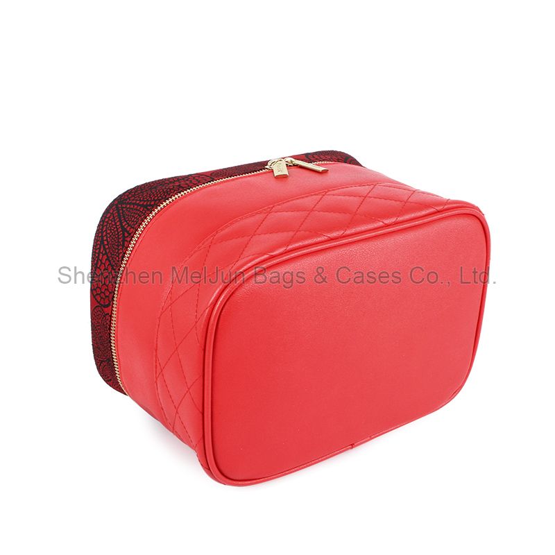 Multifunctional Women Toiletry Travel Bag Fashion Chinese Classics Red Ladies Cosmetic Bag Case