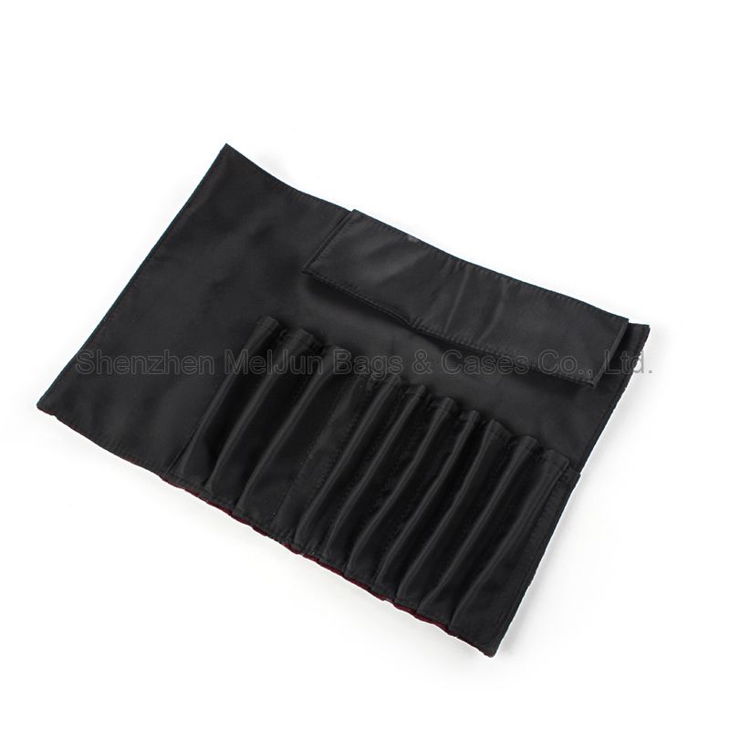 Custom Private Label Makeup Brush Bag High Quality Velvet Fabric Women Cosmetic Brush Pouches