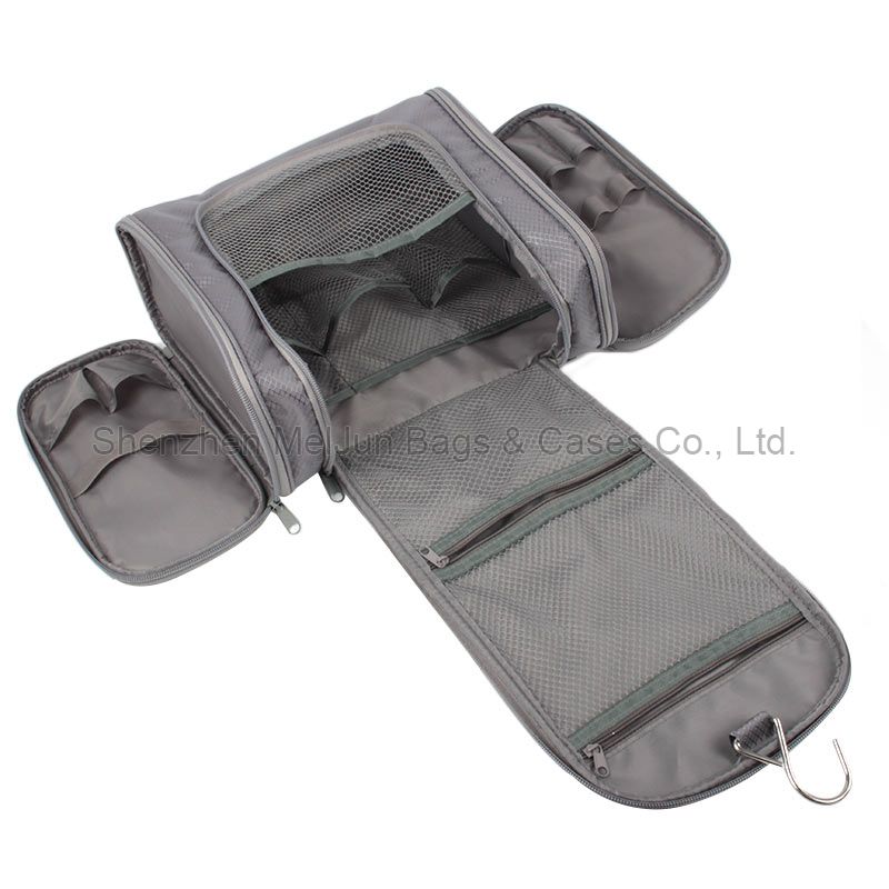 Professional Manufacturer Large Cosmetic Bag High Quality Pothook Hang Toiletry Travel Makeup Bag