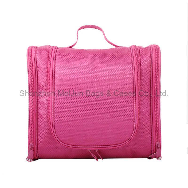 Professional Manufacturer Large Cosmetic Bag High Quality Pothook Hang Toiletry Travel Makeup Bag