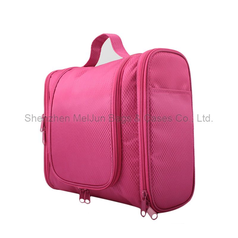 Professional Manufacturer Large Cosmetic Bag High Quality Pothook Hang Toiletry Travel Makeup Bag