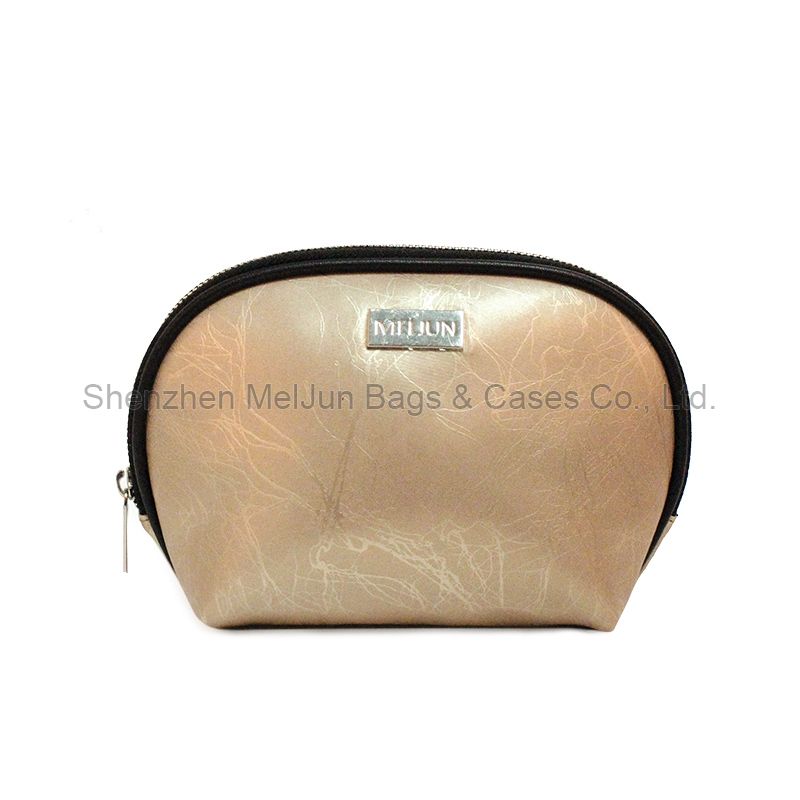 Laser PU Leather Travel Makeup Bags Fashion Women Portable Metal Zipper Cosmetic Bag