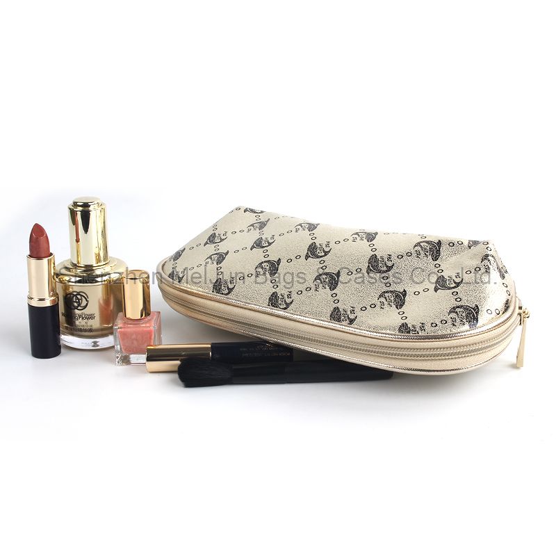 Customized travel clith girls makeup bag portable PU cosmetic bag