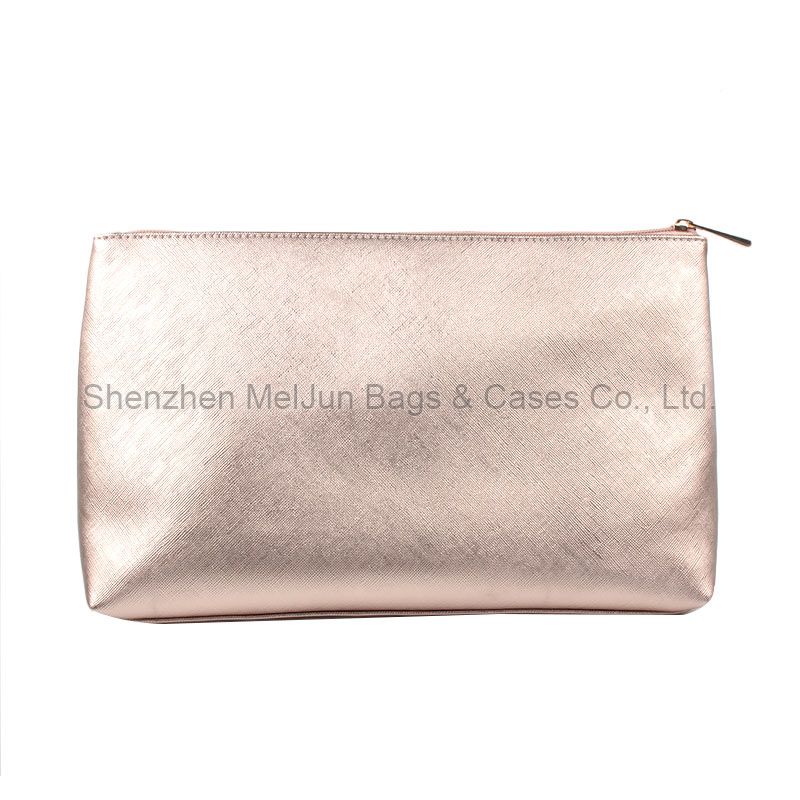 Simple fashion PU leather beauty bag wholesale high quality makeup professional custom logo women cosmetic bag