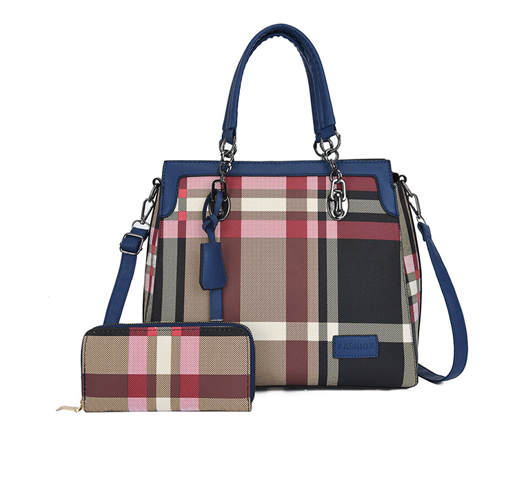 2020 new fashion luxury ladies handbag women 2 pieces set pu leather tote bag