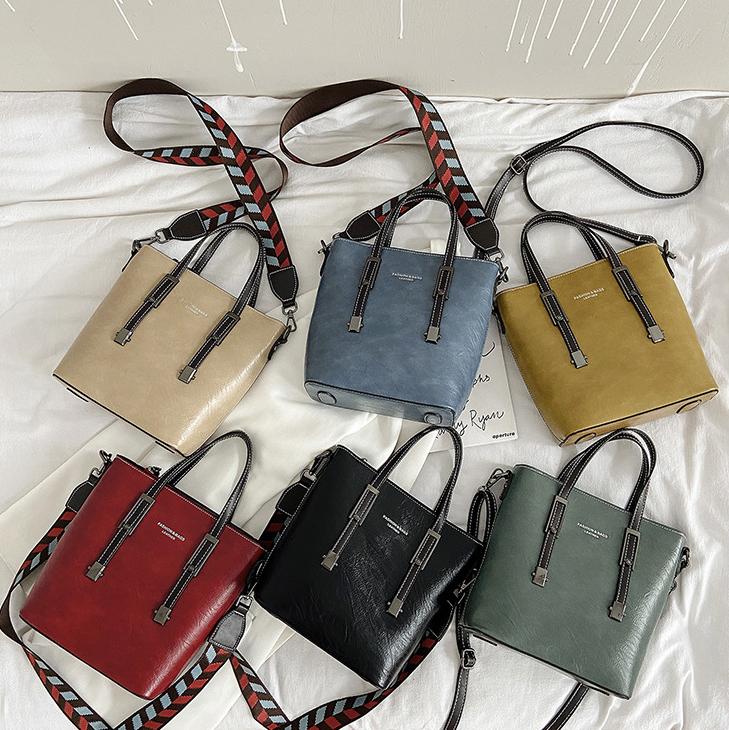 MELJUN handbags China manufacturer PU leather Handbag tote bag ladies with detachable strap