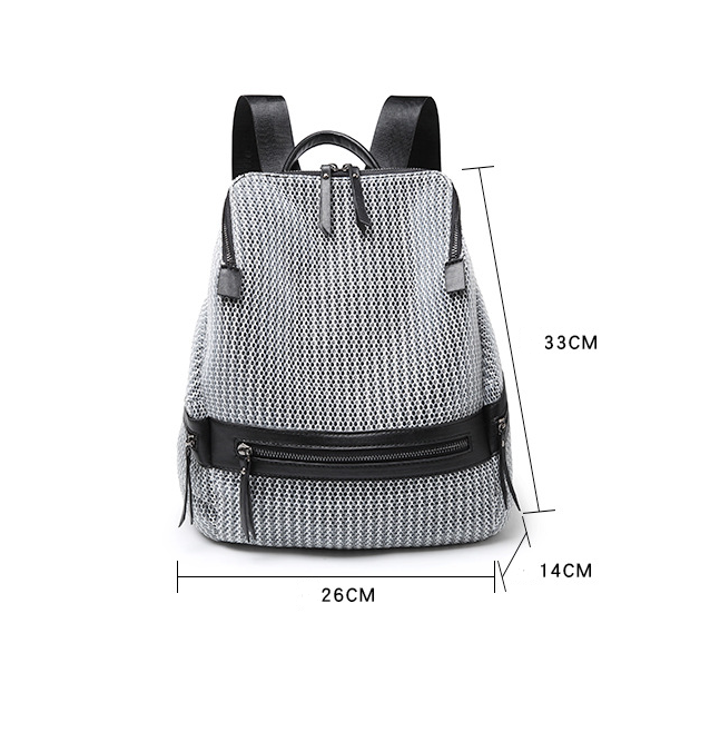 2020 Women backpack with breathable Nylon mesh vintage school bags