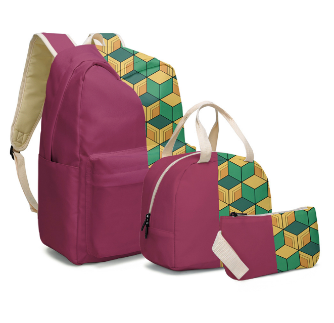 Fashion women backpack for travel Cheaper School 3pcs set
