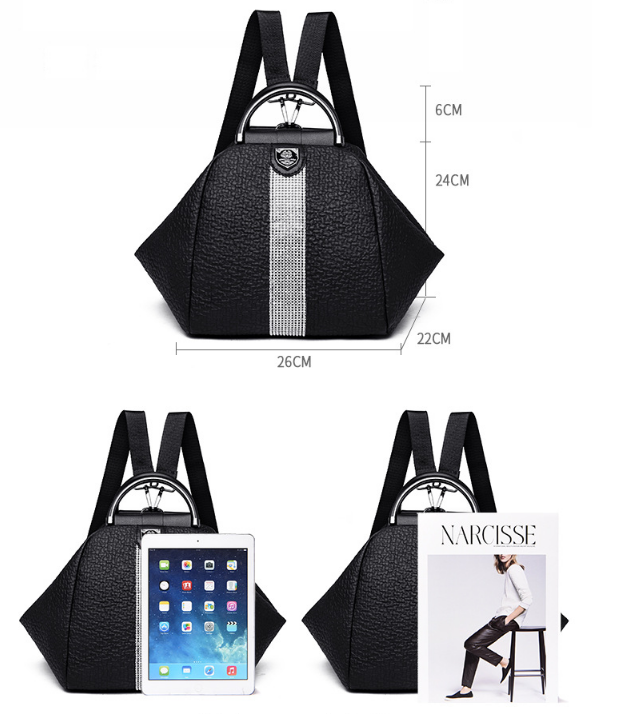 Wholesale new multifunction PU leather solid waterproof backpack women 2020