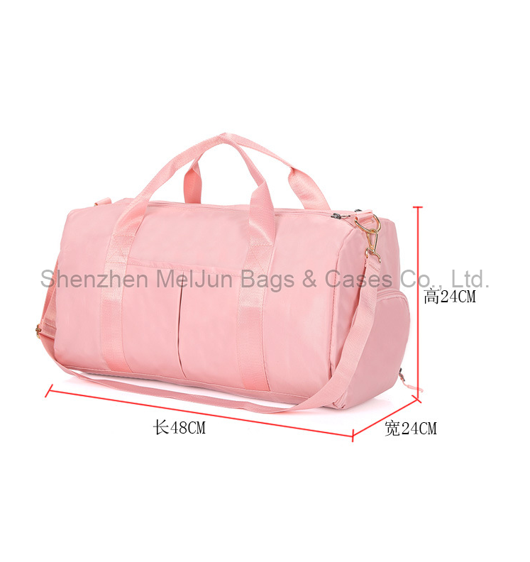 2021 Custom Ladies Luggage Pink Duffle Bag Waterproof Women Gym Yoga Bags