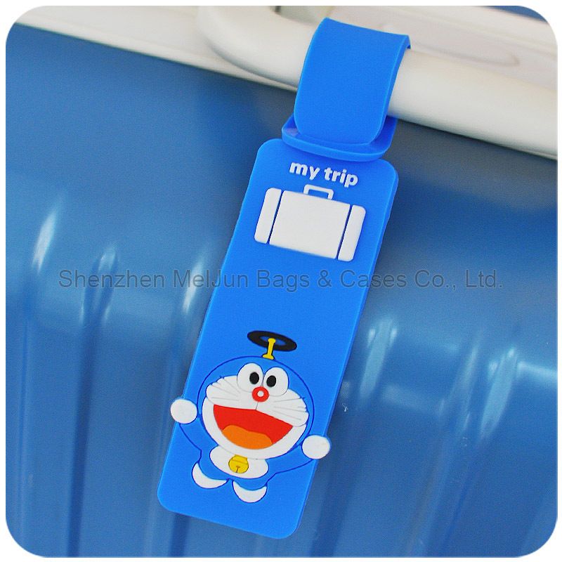 Lovely cartoon micro injection luggage tags boarding pass creative silicone cute hang tag