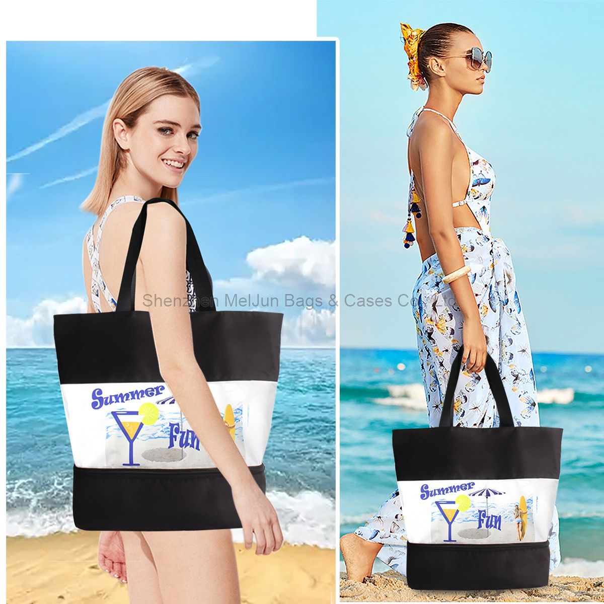 Summer Fine's new nylon waterproof beach bag Swimming bag Carry-on shopping bag