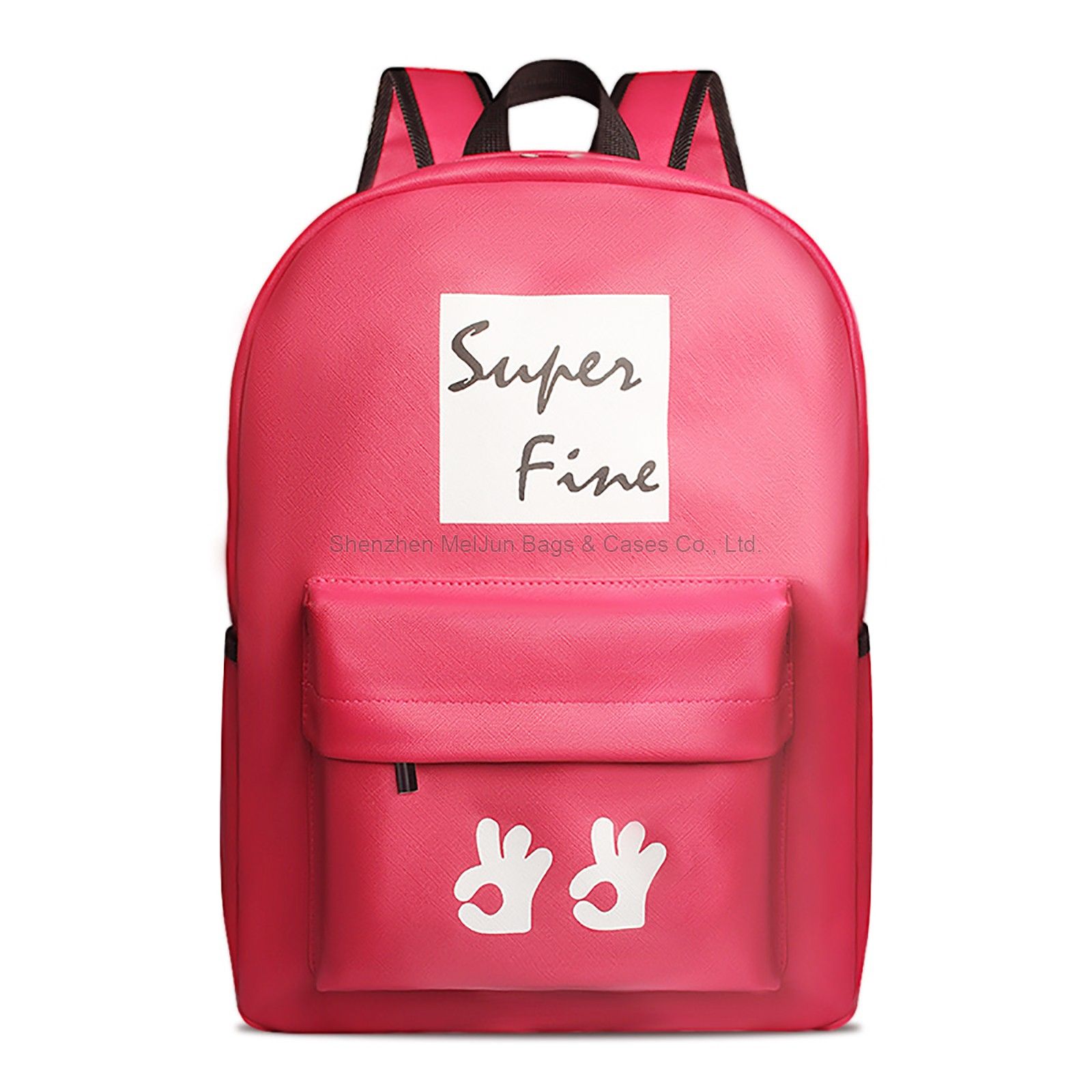 Super Fine Fashion Urban Portable waterproof PU Portable Casual Student Backpack