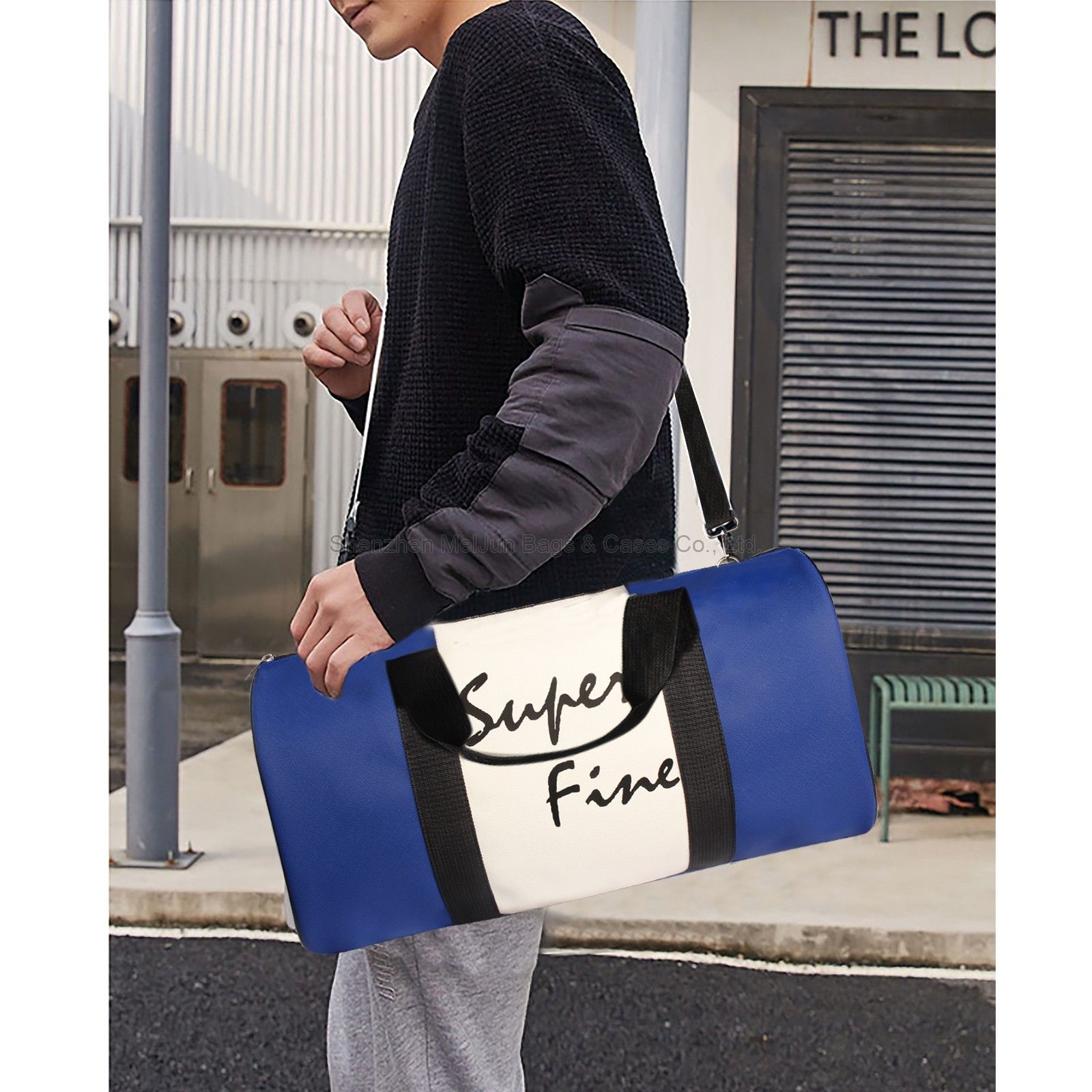 Super Fine Fashion Urban portable Crossbody waterproof PU Gym bag Sports bag