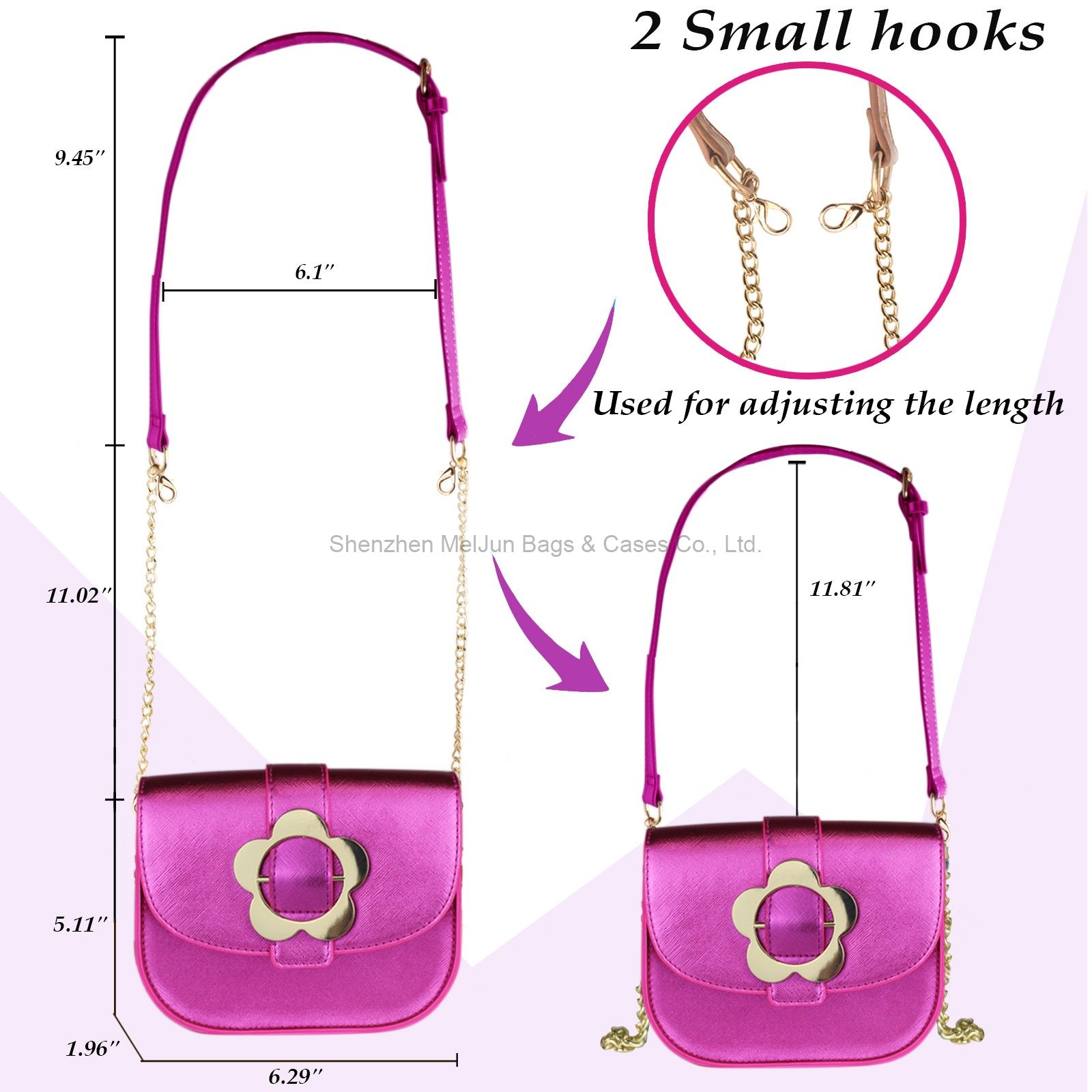 New fashion waterproof PU Magic color children girls hand bill shoulder crossbody bag diagonal span